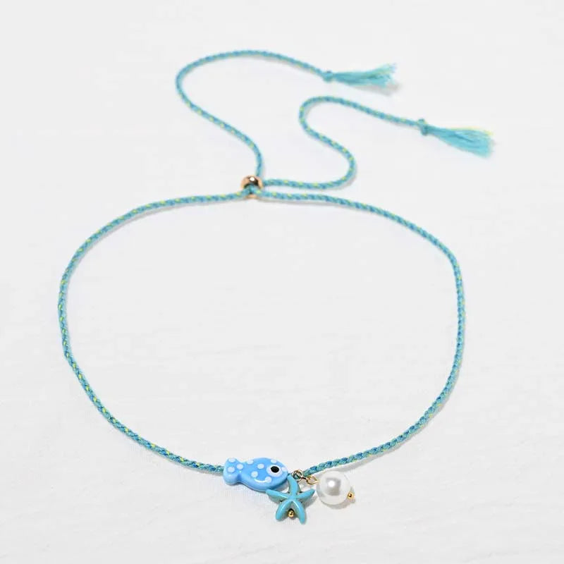 Collier Poisson Bohème en Céramique