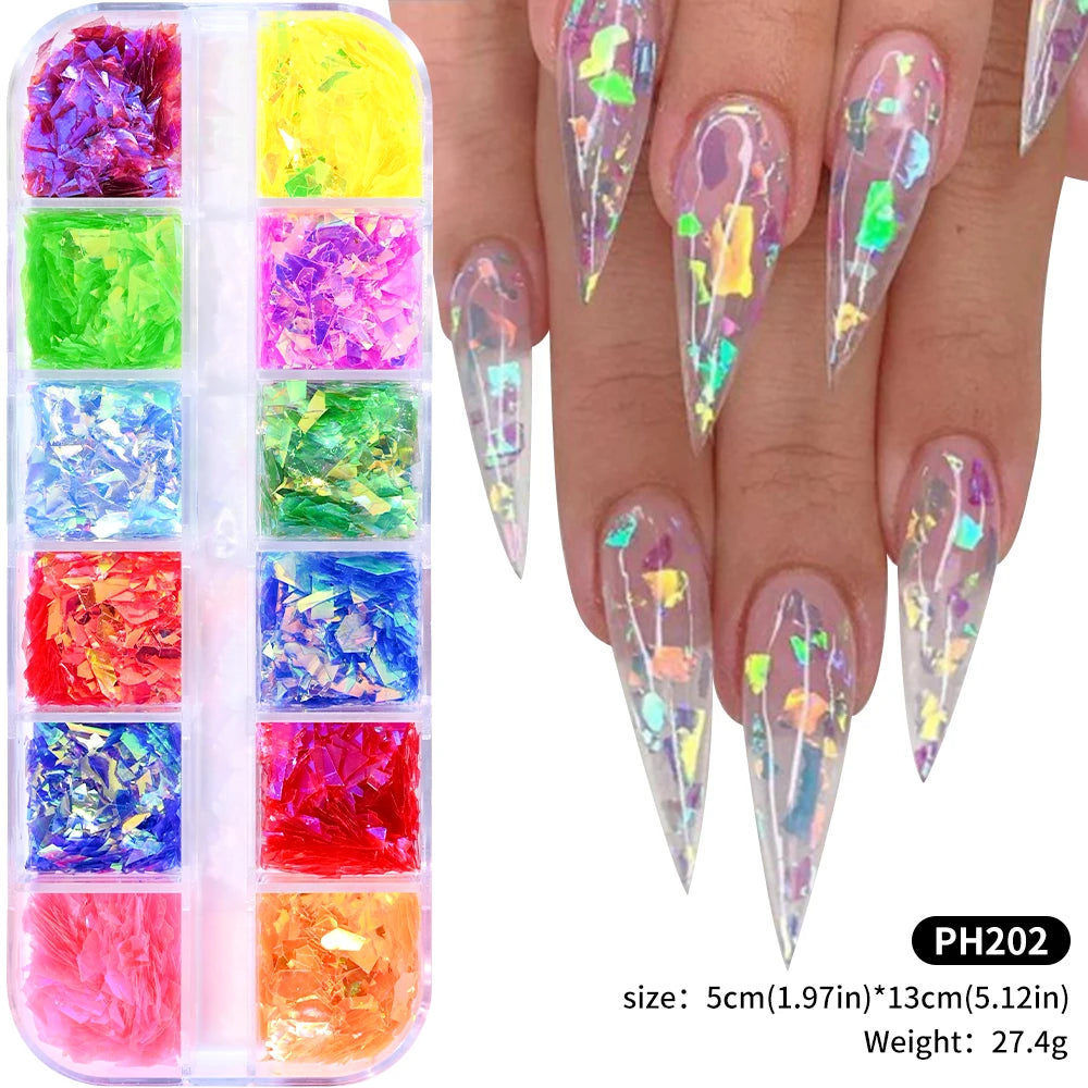 Charms Océan Doré 3D pour Nail Art