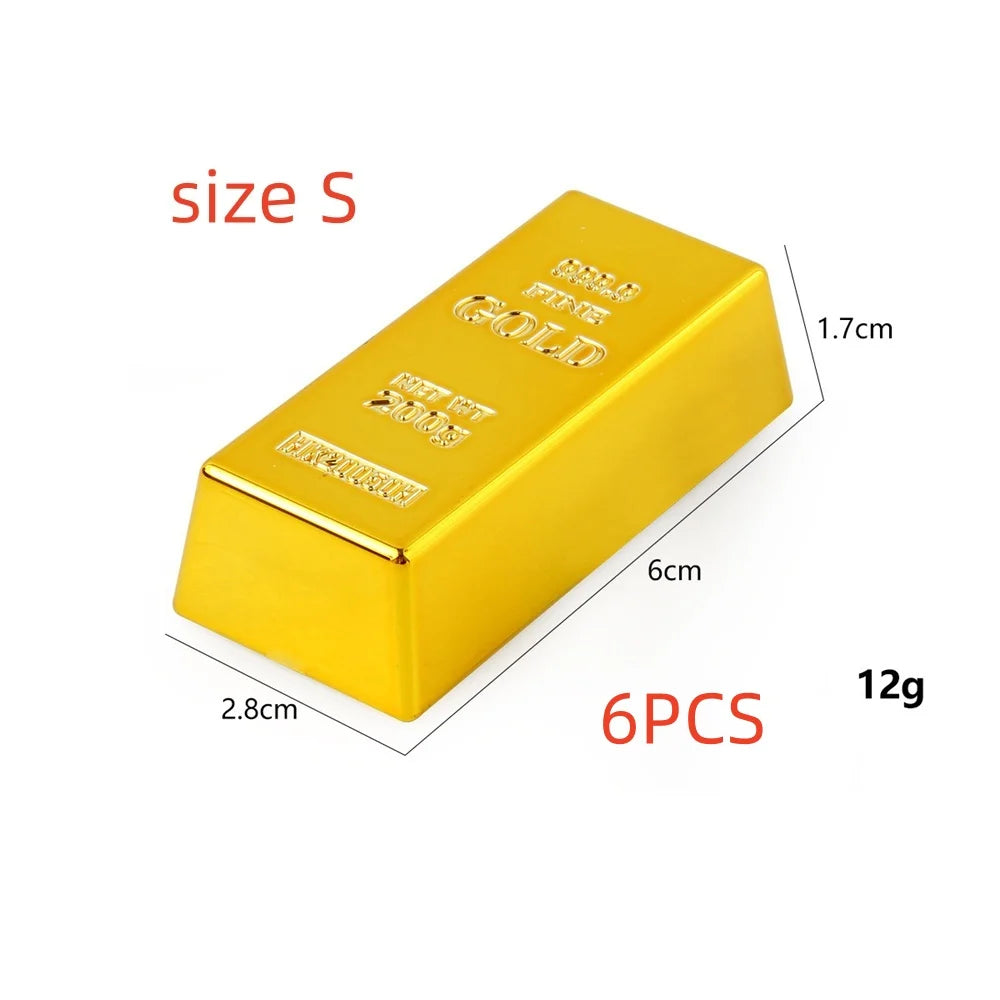 Barre d'Or Factice pour Décor Pirate Halloween