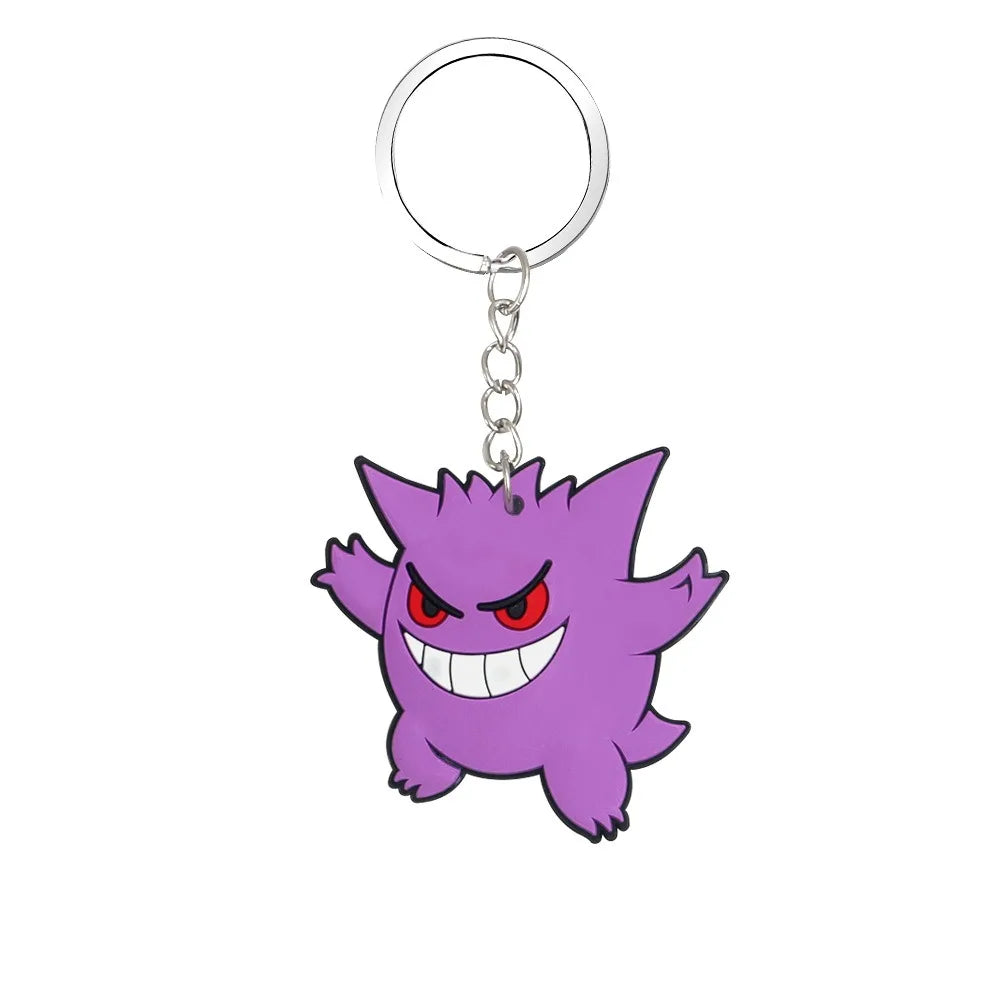 Pikachu & Gengar PVC Keychain - Trendy Kids' Accessory