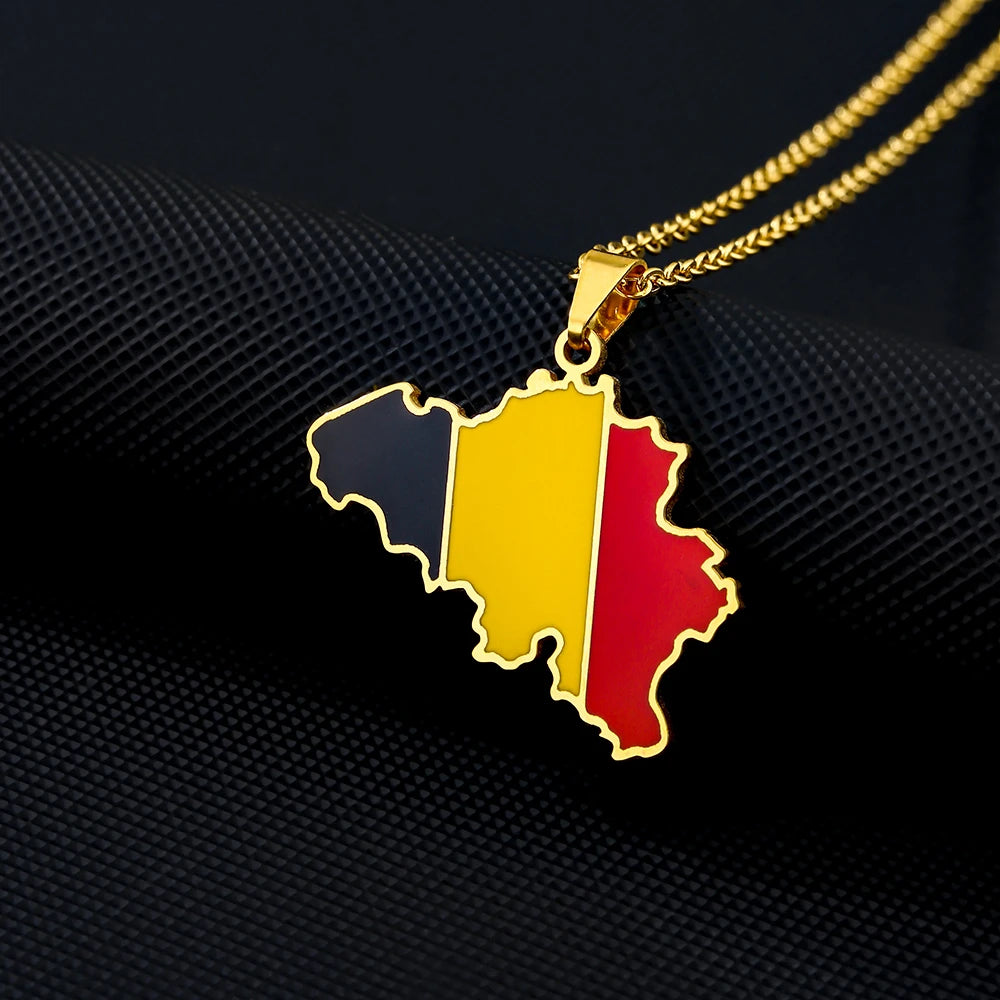 Pendentif Drapeau Éthique en Acier Inoxydable
