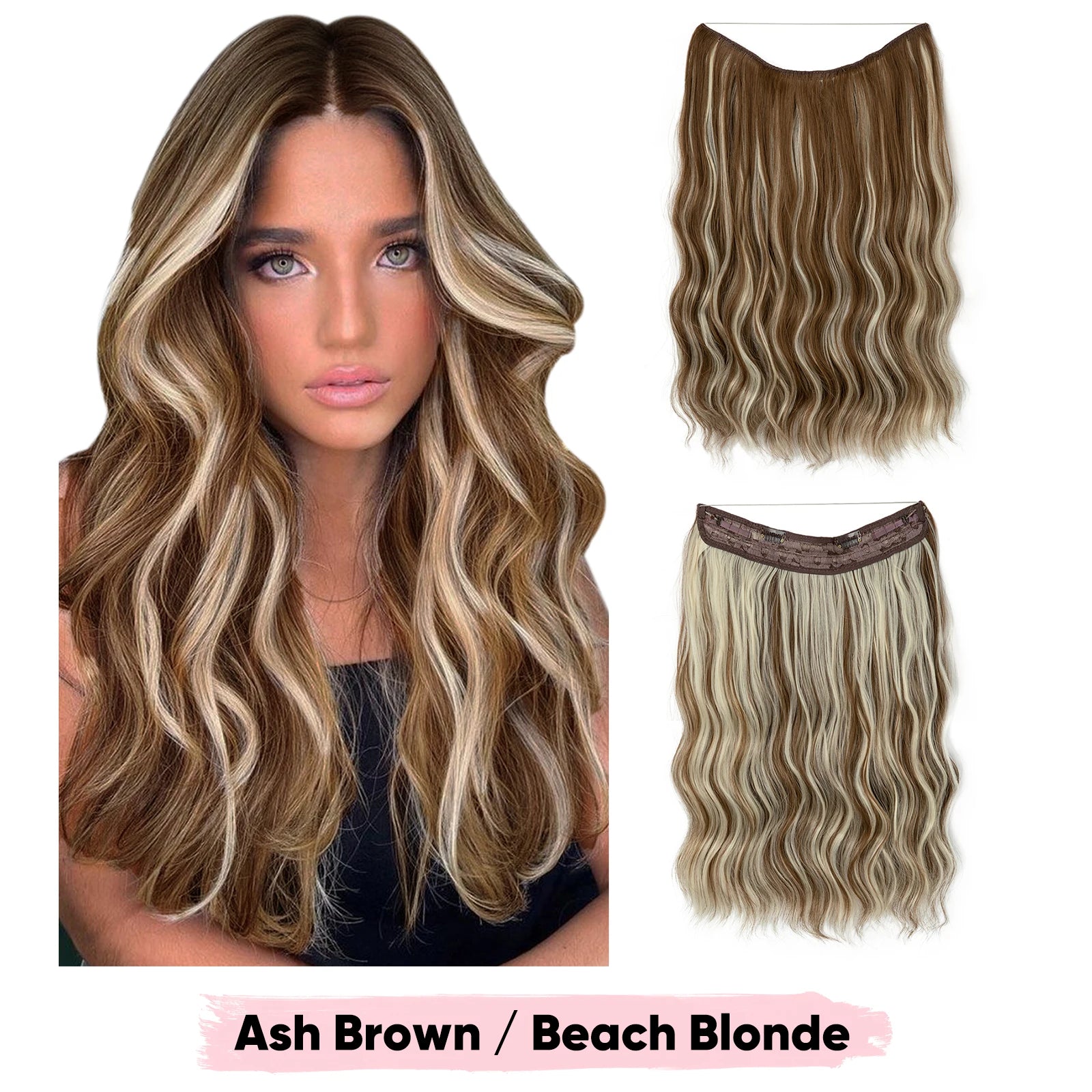 Extensions Clip-in SARLA - Ombre Blonde Naturelle