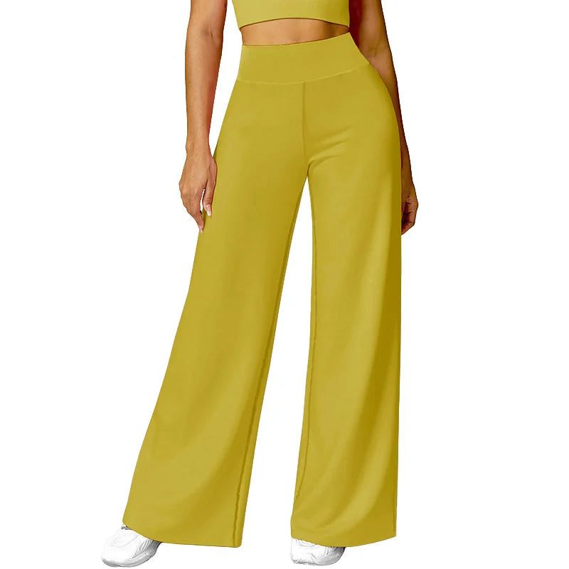 FlowYoga: Pantalon ample taille haute pour femmes