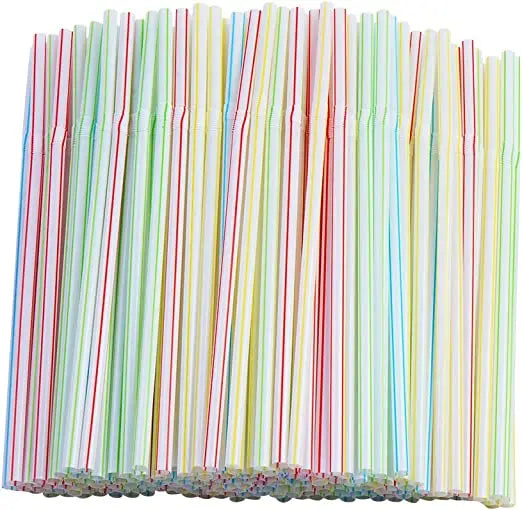 Neon Flex Straws: Fun, Safe, & Colorful Drinking!