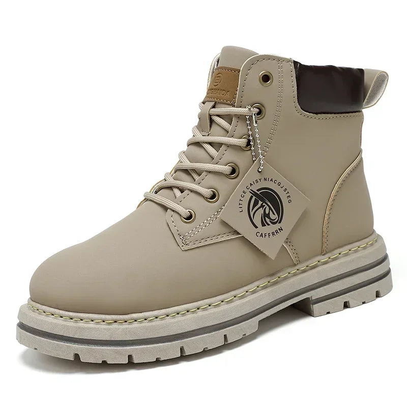 Élégance Hivernale: Bottines Cuir pour Hommes