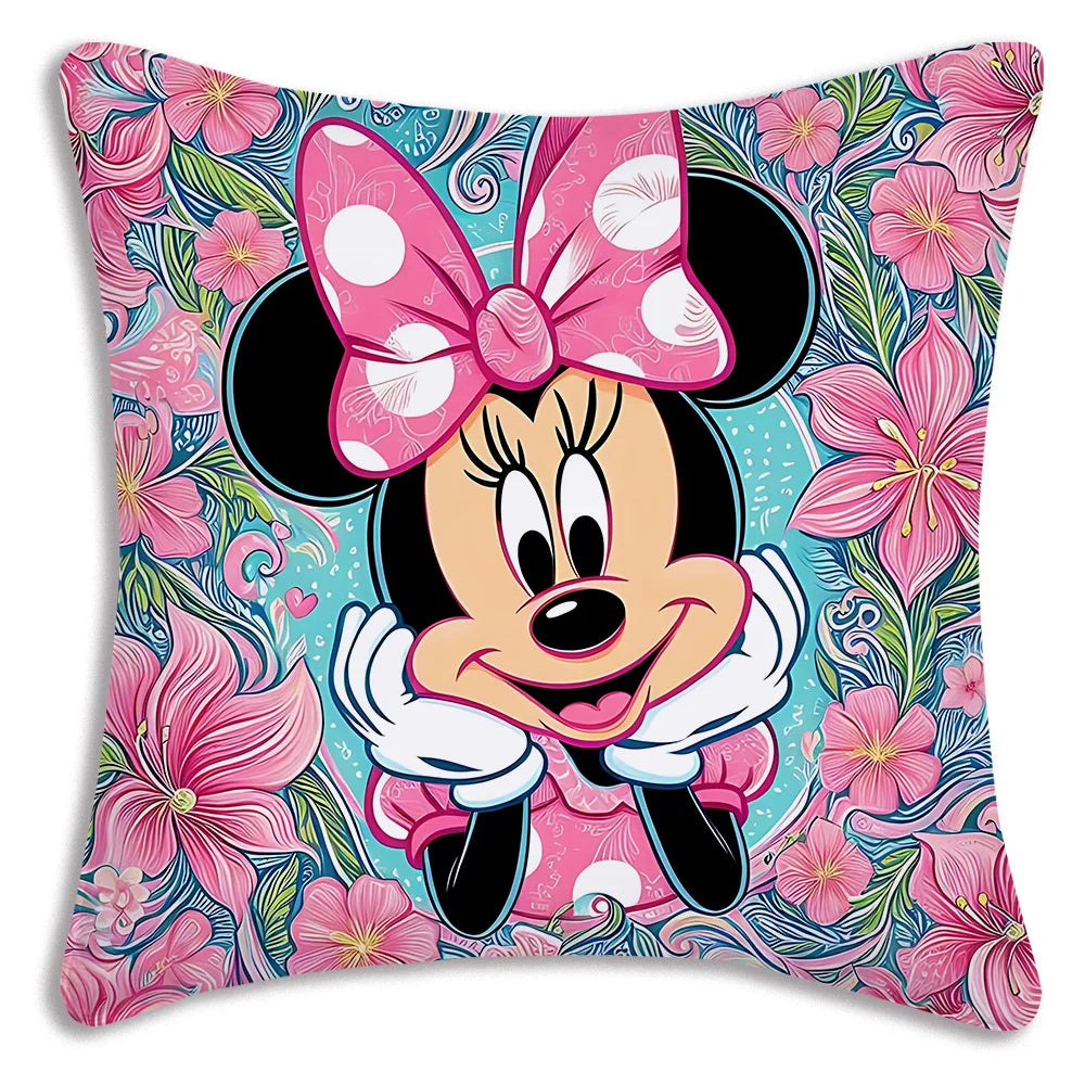 Kawaii Disney Duo: Mickey & Minnie Plush Pillow Covers