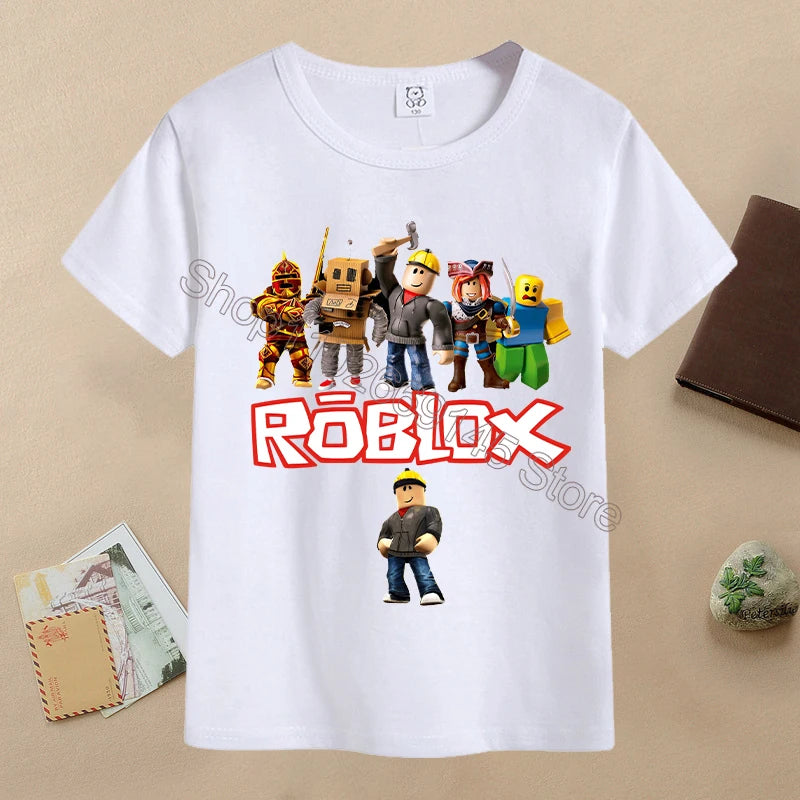 T-shirt Cartoon Enfant ROBLOX Été 6-12 ans