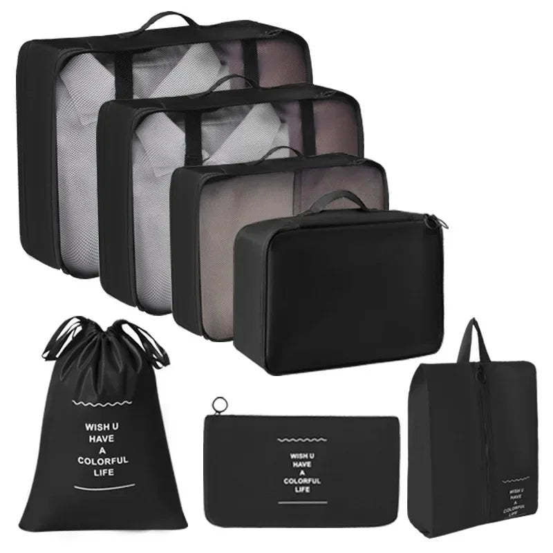 Kit Voyage 7 Sacs en Toile Pratique