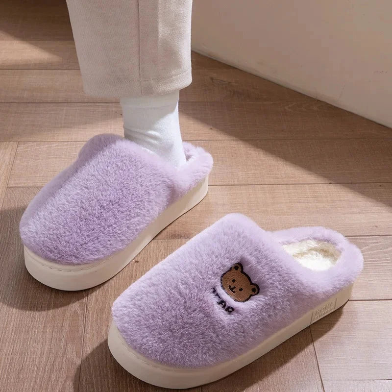 Pantoufles Coton Douillette Unisexe Hiver Confort