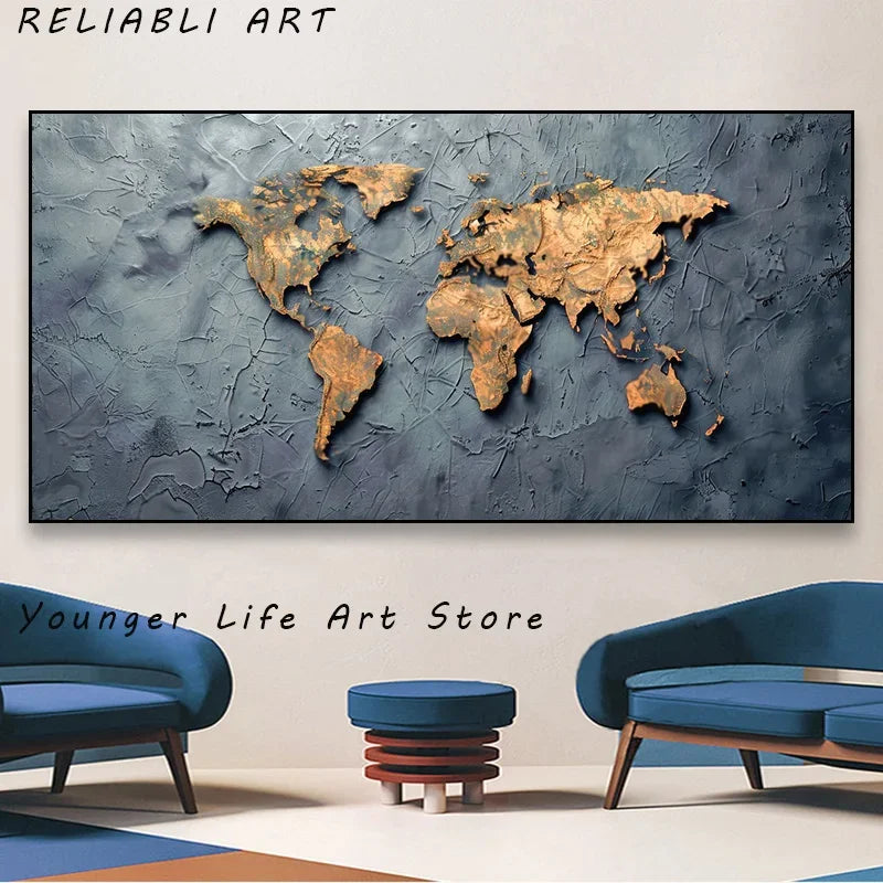 Voyage Abstrait: Tableau Moderne pour Salon