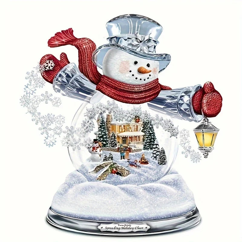 Autocollant Noël : Bonhomme de neige en PVC
