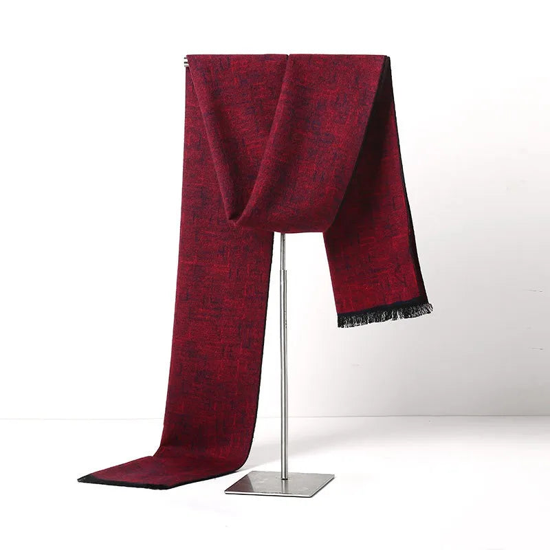 Plaid Pashmina Scarf: Men's Cozy Winter Wrap