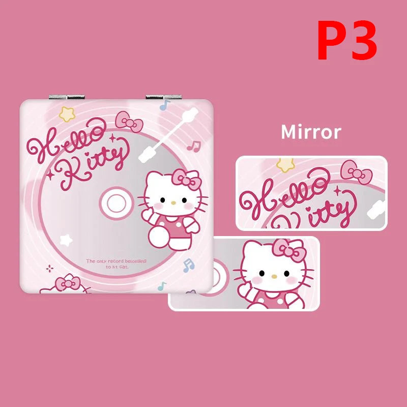 Hello Kitty Miroir Pliant Câlin - Double Face Portable