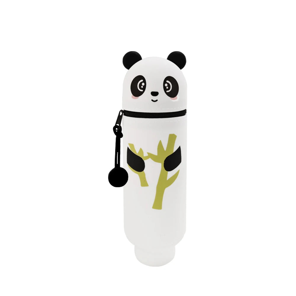 Stylish Stand-Up Pencil Case Organizer in Clear PVC