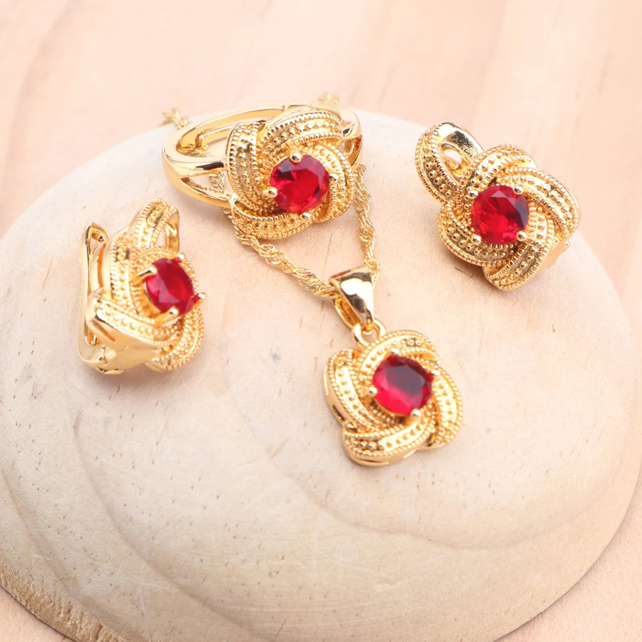 Éclat de Zircon Rouge 925