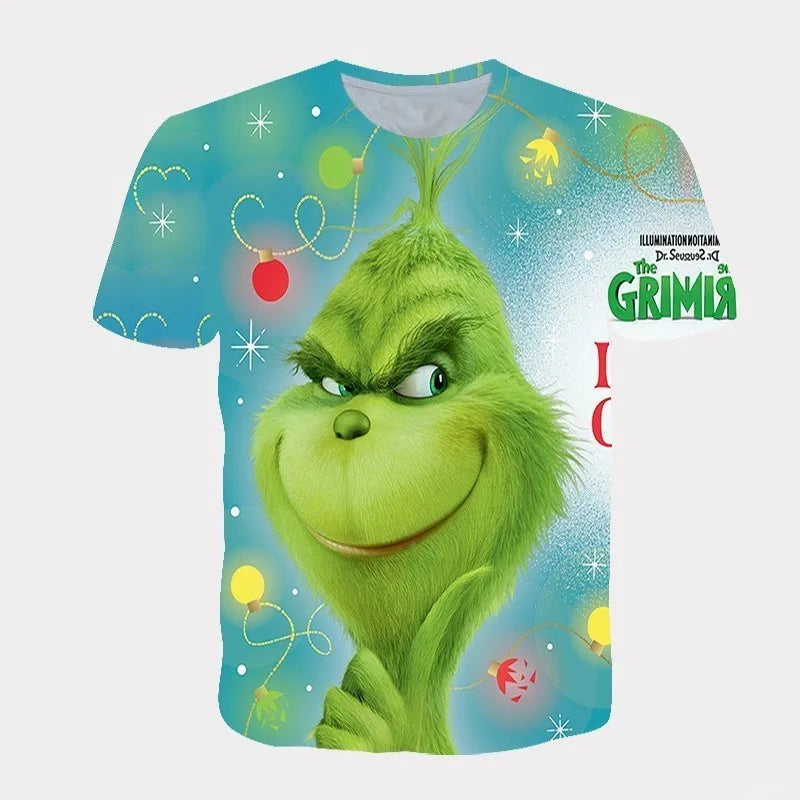 T-shirt Monstre de Noël 3D Enfant