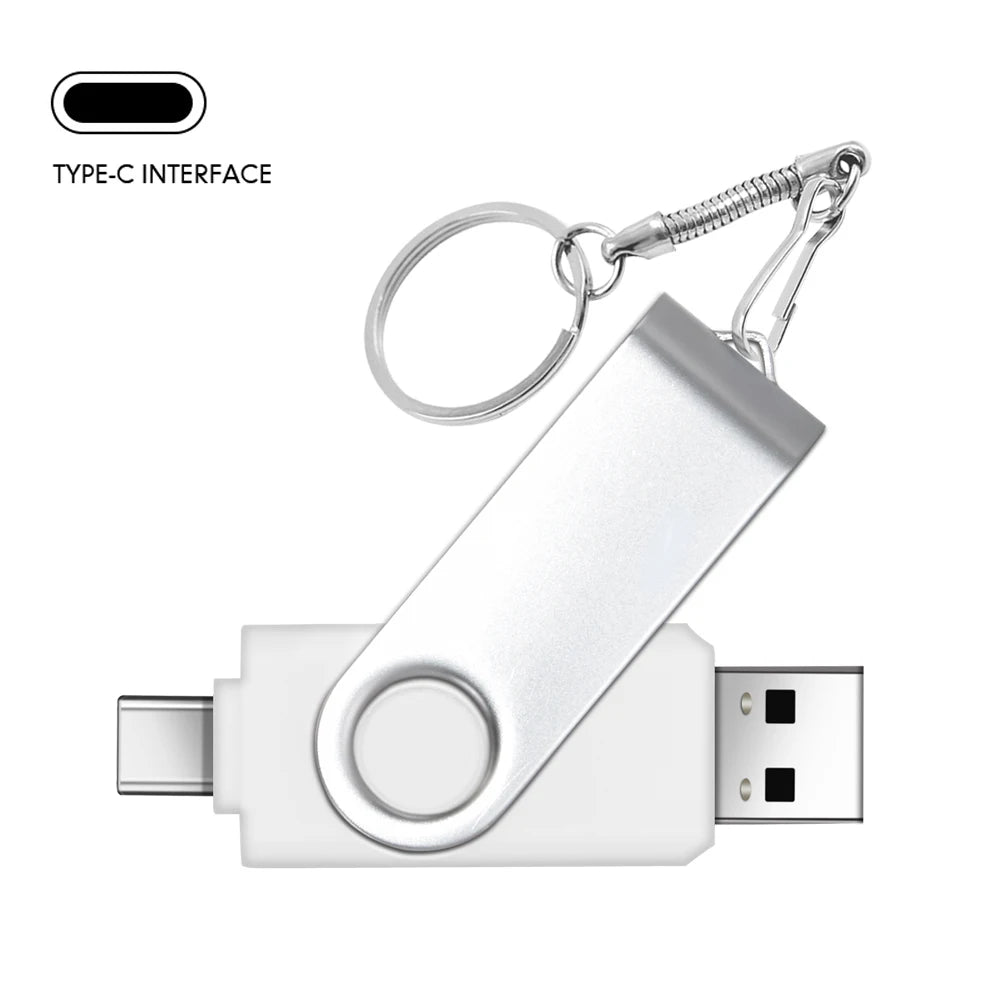 Clé USB 2 en 1 KFHIREW 64GB Noir Créatif