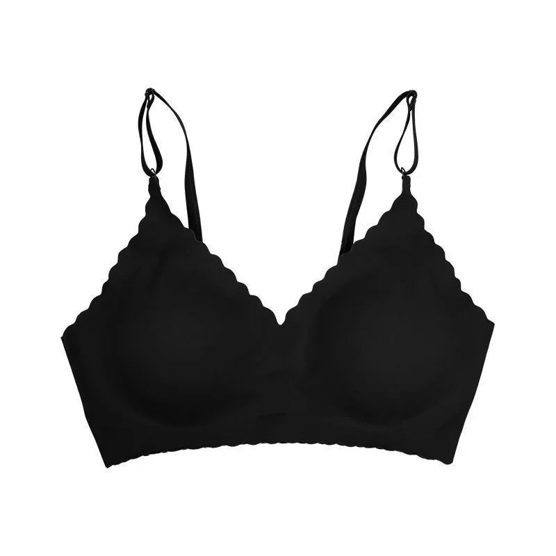 Ultra-Sheer Wireless Push-Up Bra for Everyday Comfort