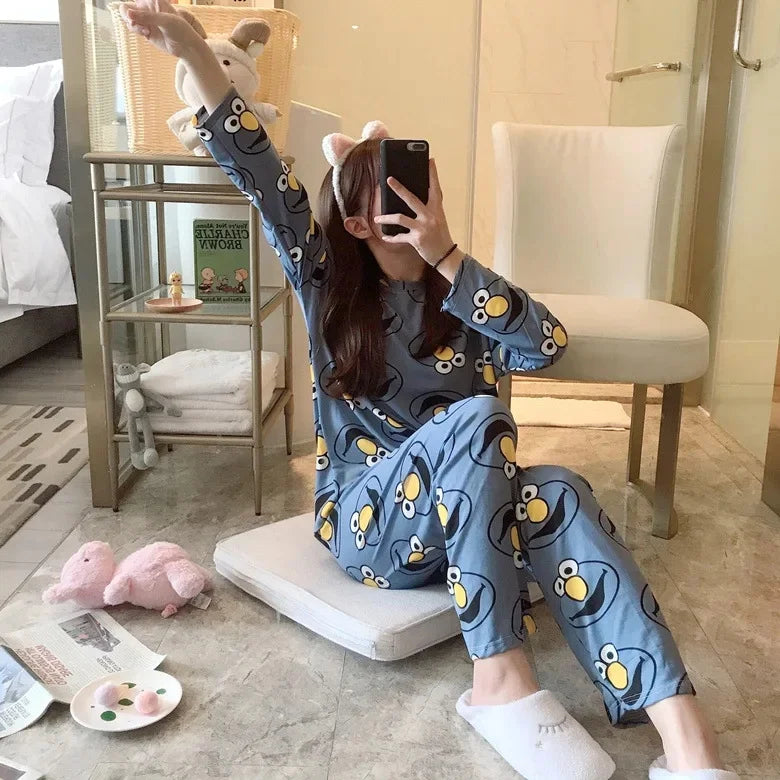 Pyjamas Mignons Coréens pour Femmes Courtes