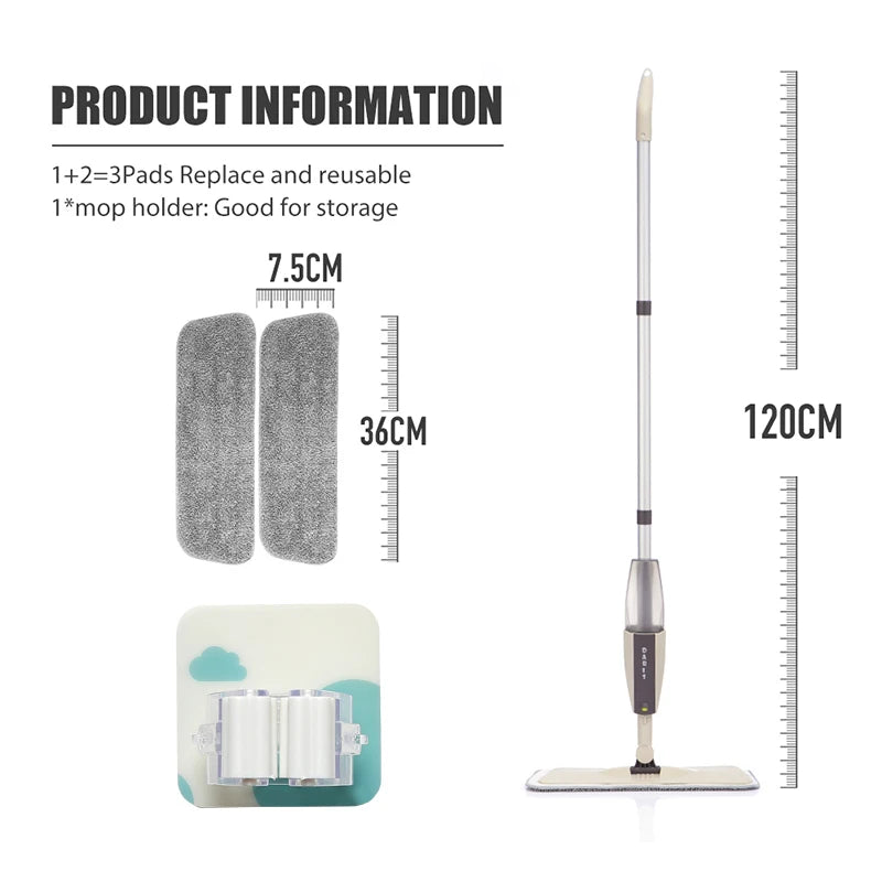 Magic Mop Set: Eco-Friendly Microfiber Cleaning Kit