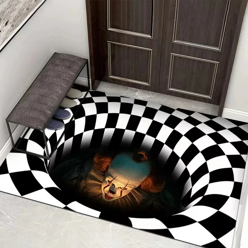 3D Horror Doormat: Halloween Spooky Floor Decor