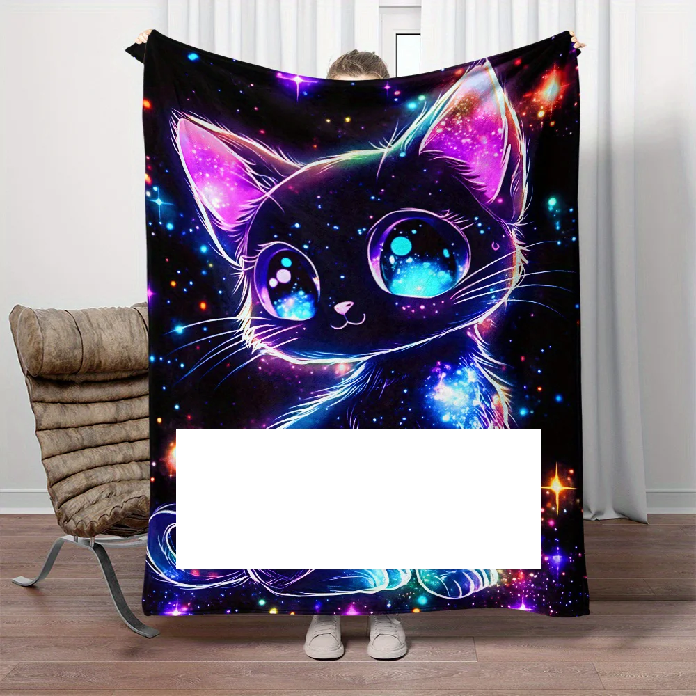 Plaid Chaton Céleste Personnalisé Doux & Mignon