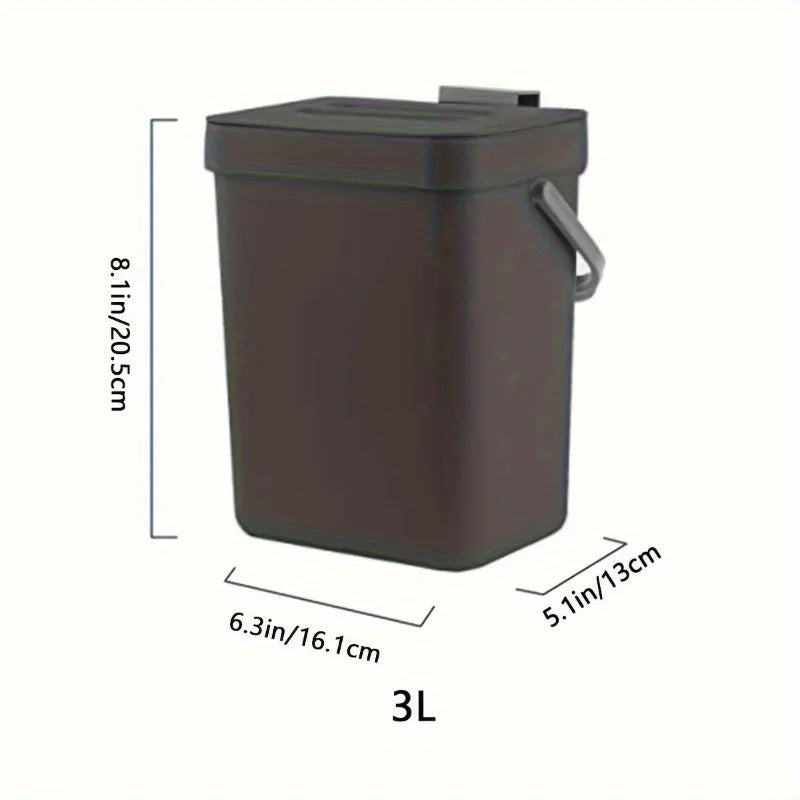 EcoSeal Quiet Bin - Compact & Silent Kitchen/Office