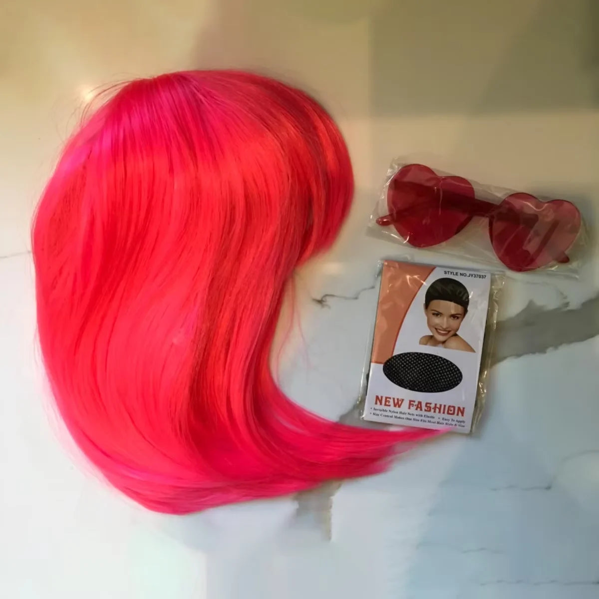 Perruque Bobo Néon Fun pour Fêtes et Cosplay