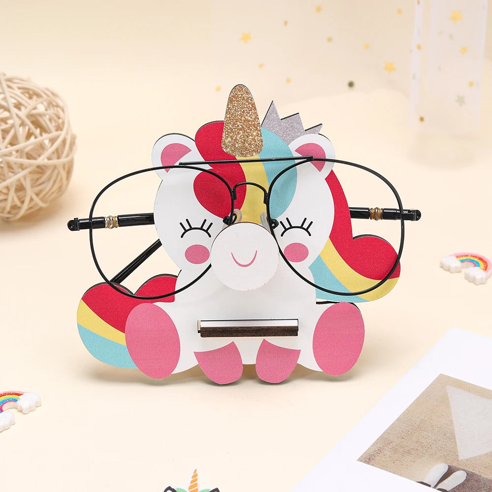 Giraffe Glasses Holder: Cute 3D Wooden Display Rack