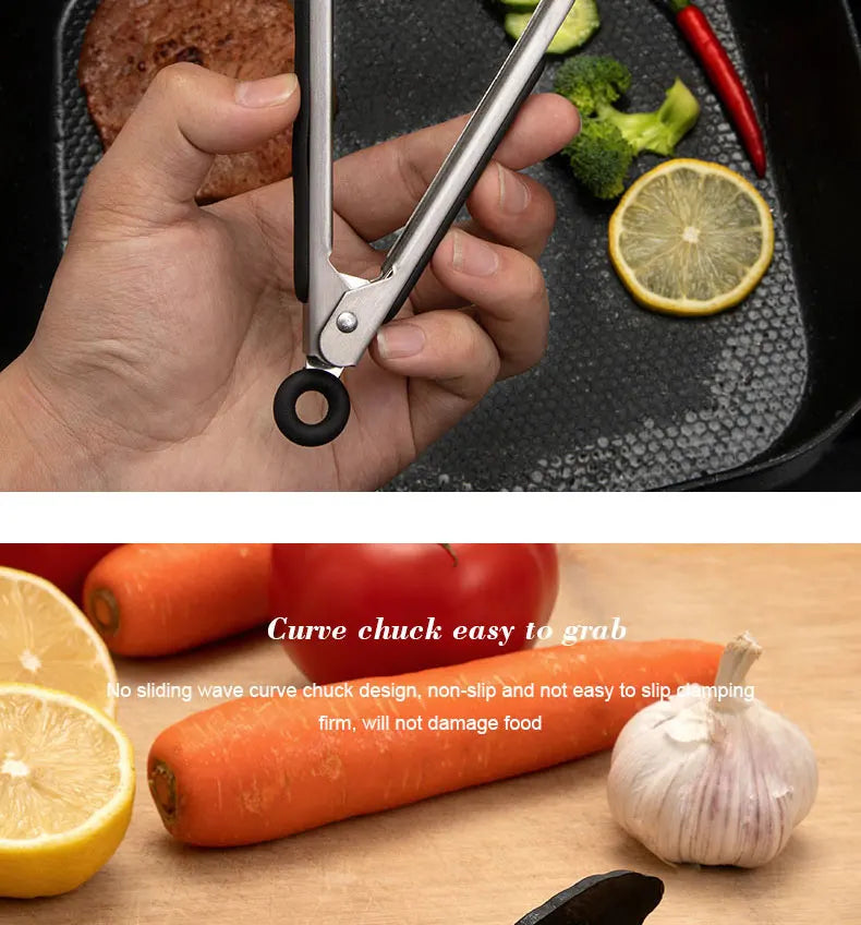 Pince Silicone Écologique Antidérapante Noir