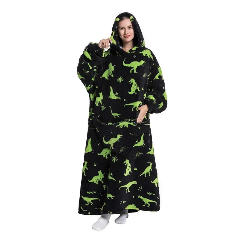 Ultra Couverture à Capuche Cocooning Hiver Unisexe