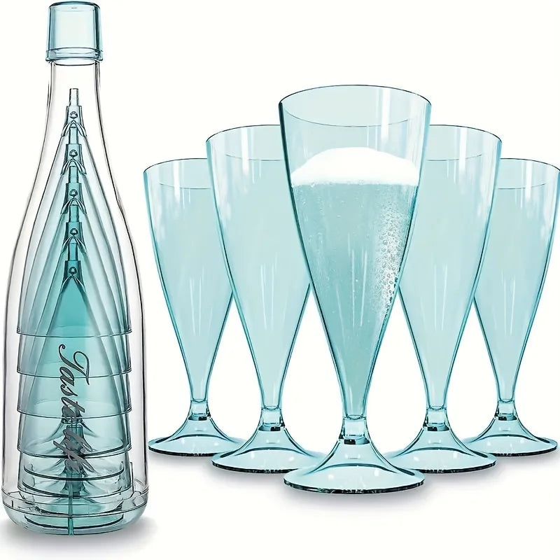 Ensemble Nomade: 5 Tasses & Bouteille de Camping