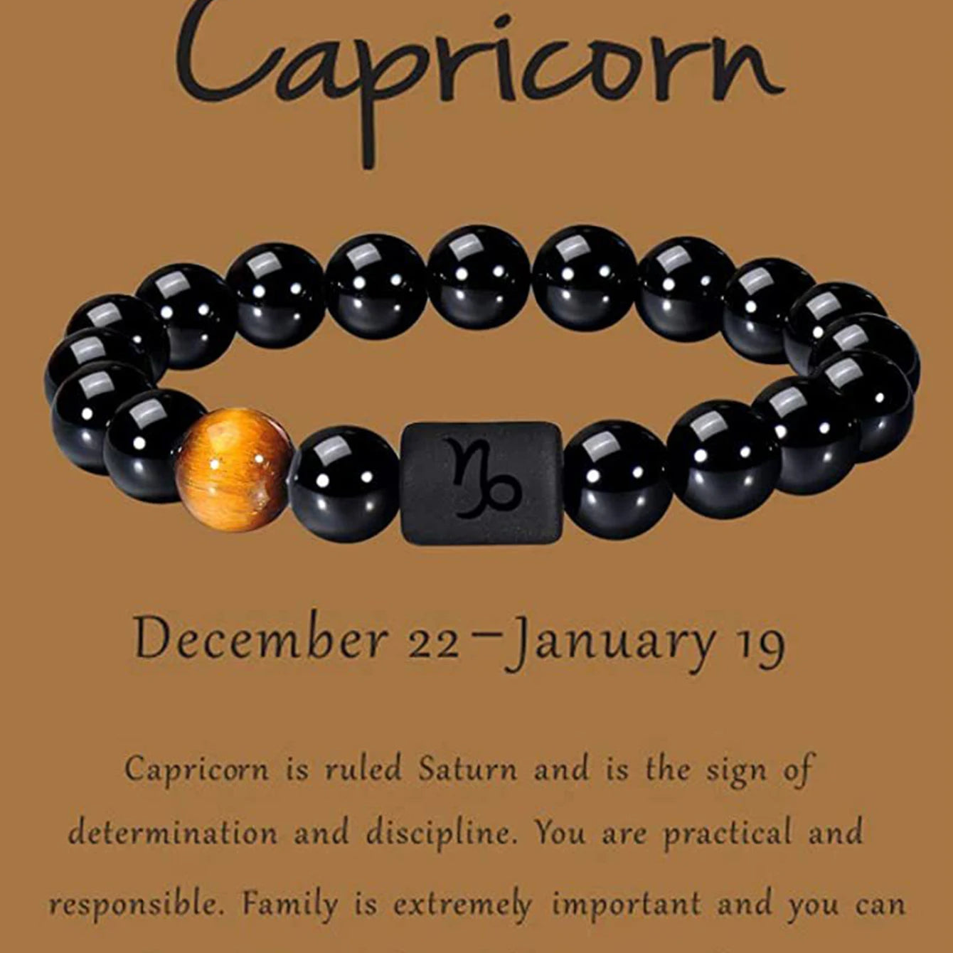 Bracelet Couple Zodiaque en Agate Oeil de Tigre