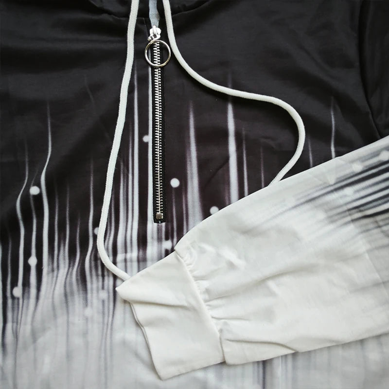 Sweat Chic Ombré à Zip Élégant