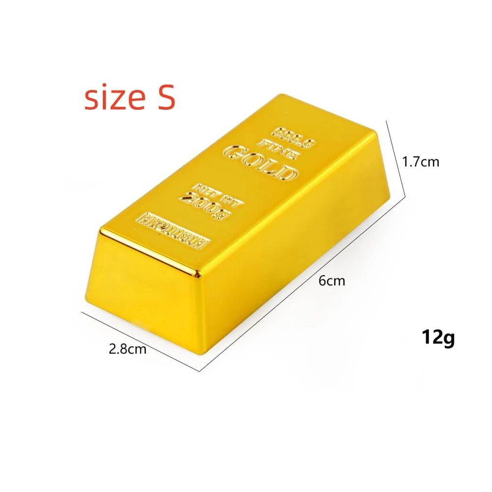 Barre d'Or Factice pour Décor Pirate Halloween