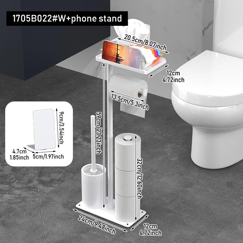 Porte-rouleau de papier hygiénique sur pied élégant