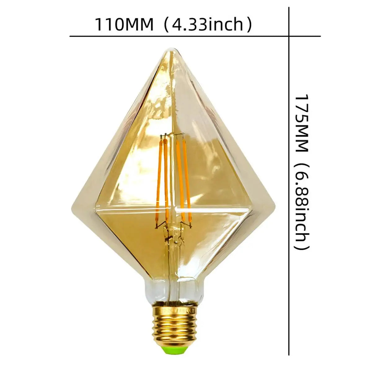 Edison Glow: Retro Spiral LED Bulb, Amber 220V E27
