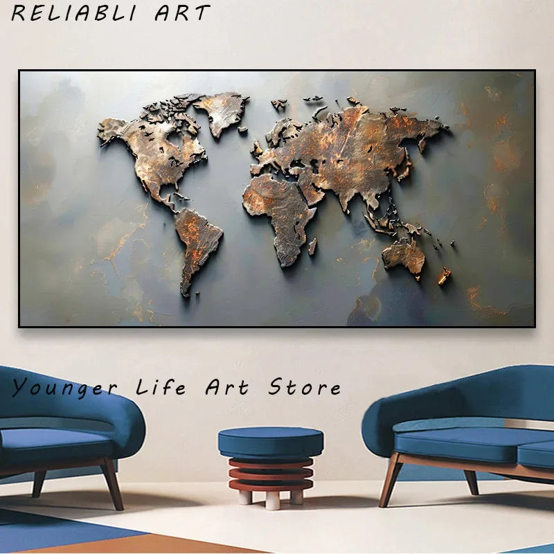 Voyage Abstrait: Tableau Moderne pour Salon