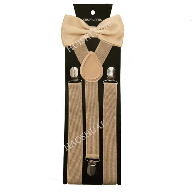 Chic Bowtie & Suspender Set for All Occasions