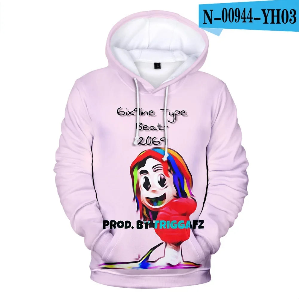 Hoodie 3D Tekashi69 Style Urbain