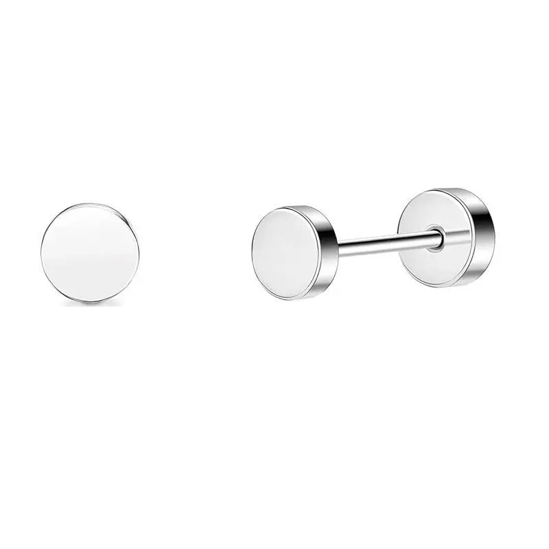Boucles d'oreilles Lune Cœur en Acier Inoxydable