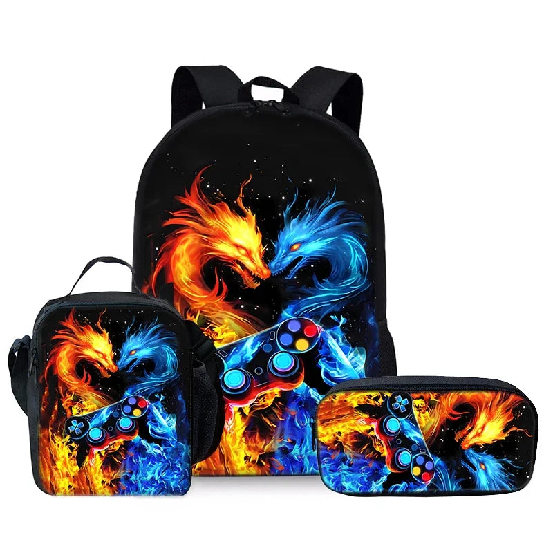 Sac à dos 3D Flamme Brûlante VINKA