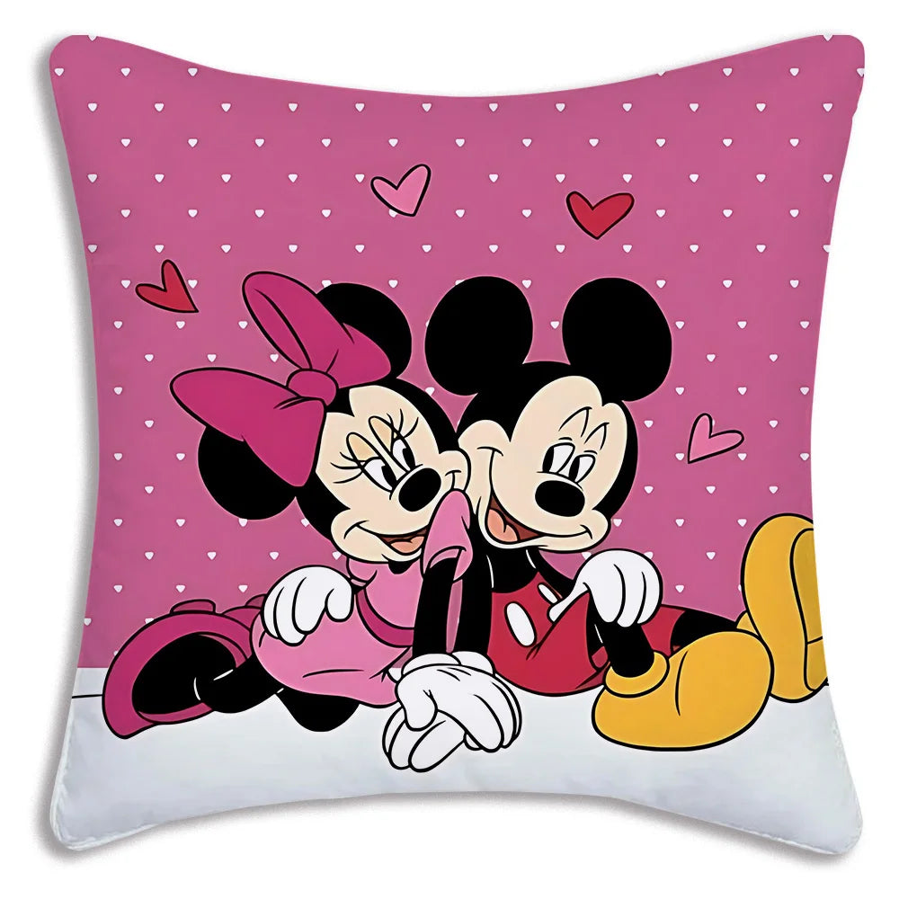 Kawaii Disney Duo: Mickey & Minnie Plush Pillow Covers