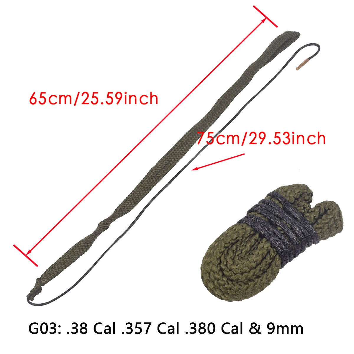 Corde Serpent Nettoyante Multi-Calibres Fusil/Pistolet