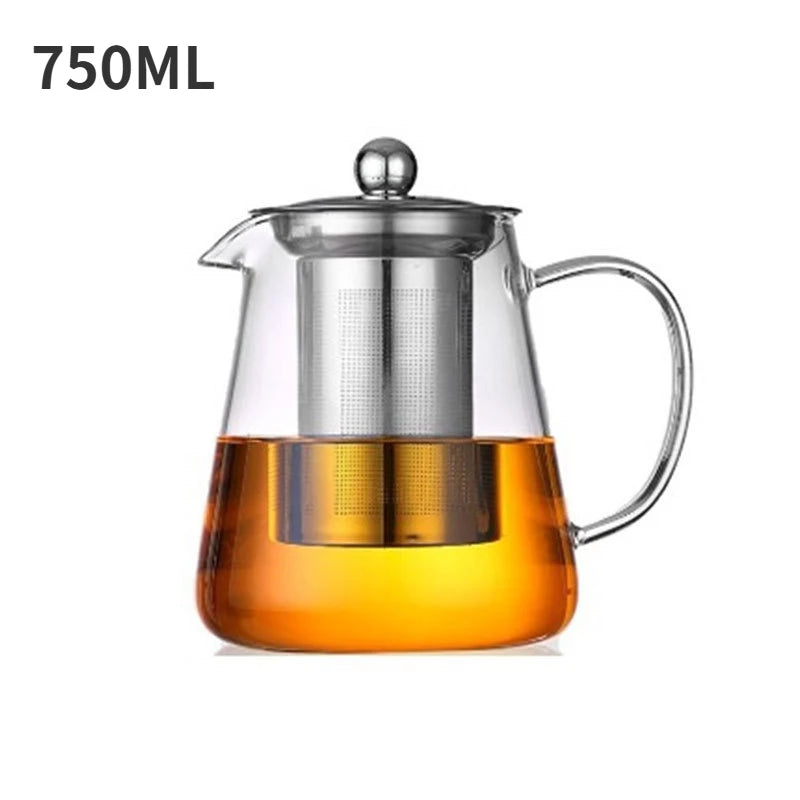 Théière Verre Résistant avec Infuseur Inox Oolong