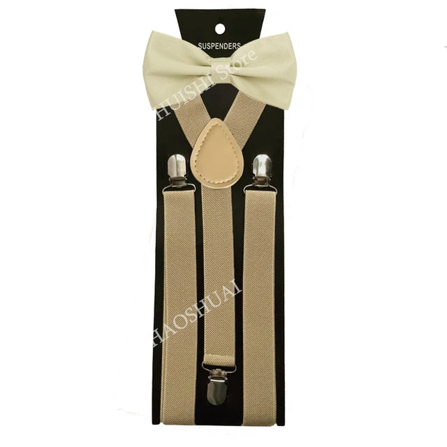 Chic Bowtie & Suspender Set for All Occasions