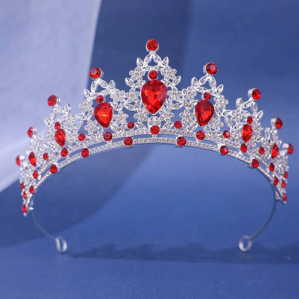 Couronne Élégante en Cristal pour Mariage et Fêtes