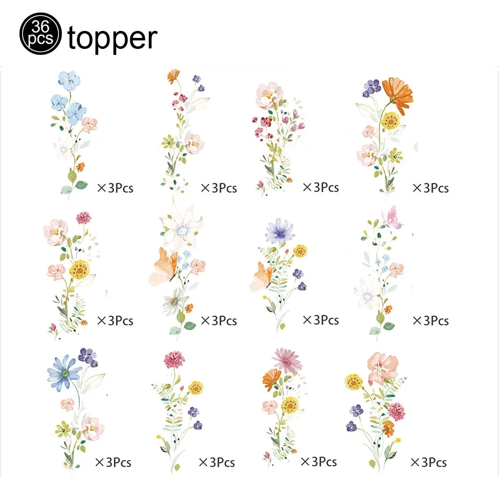 Assiettes Fleurs Joyeuses pour Anniversaire Fille