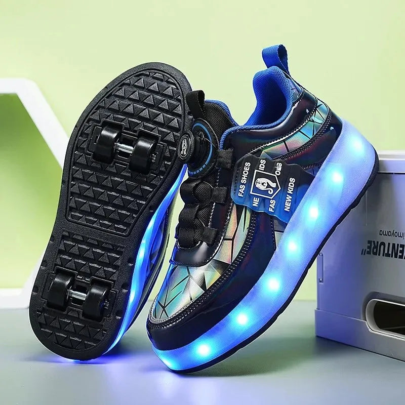 Rollers Adulte LED USB - Patins Lumineux Rechargeables