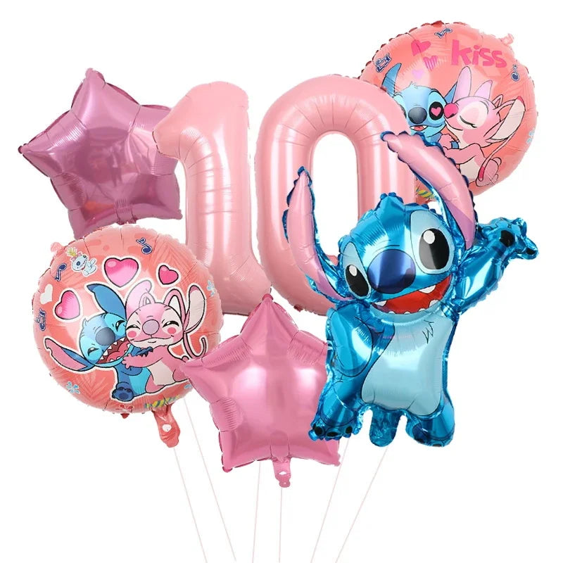 Ensemble Anniversaire Lilo & Stitch Fête Disney Fille
